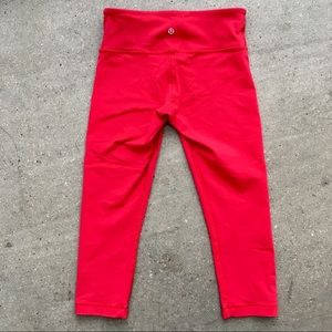 LULULEMON Red Crop Pants